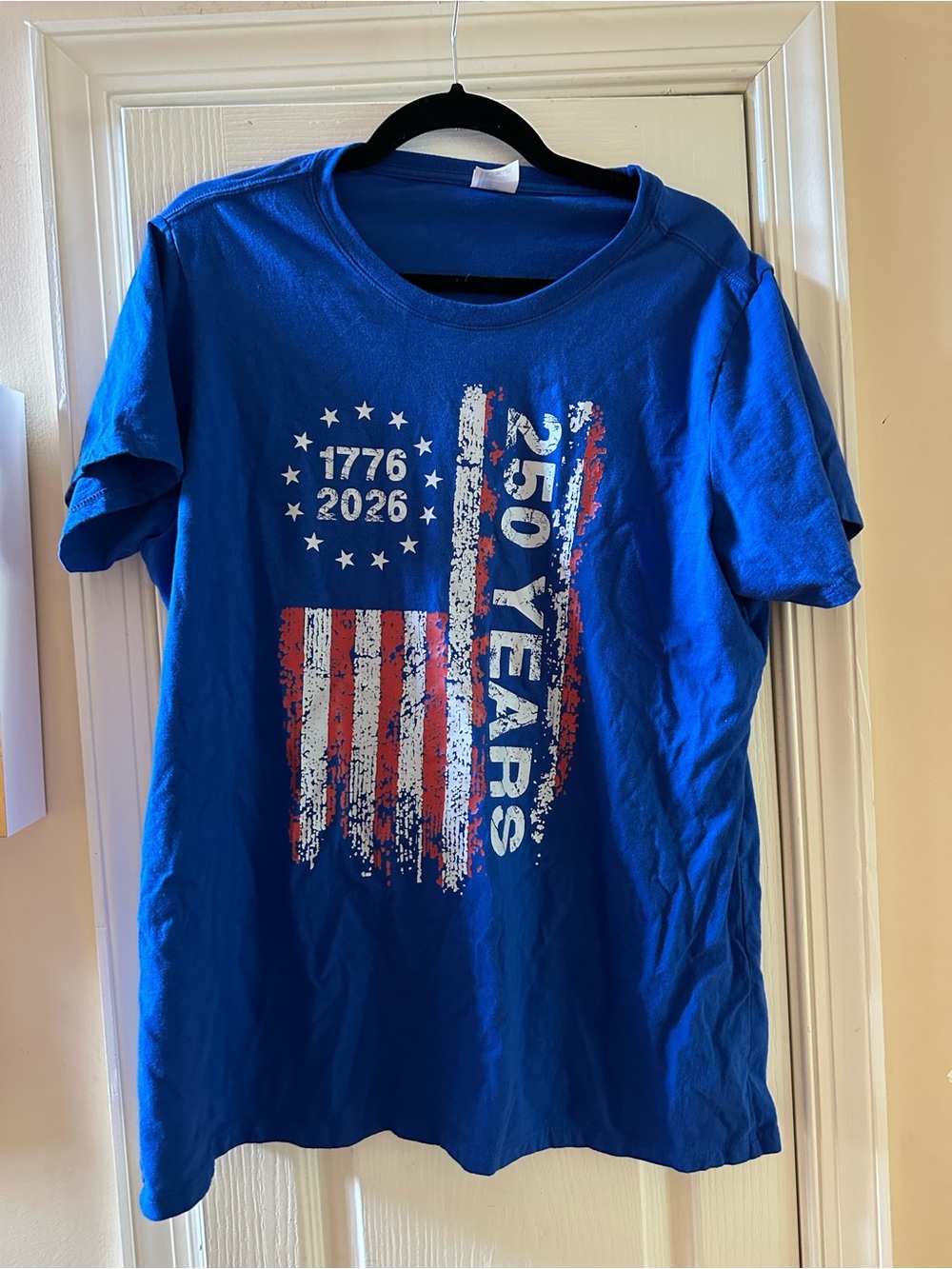 Blue Patriotic Graphic Tee - 250 Years Anniversary